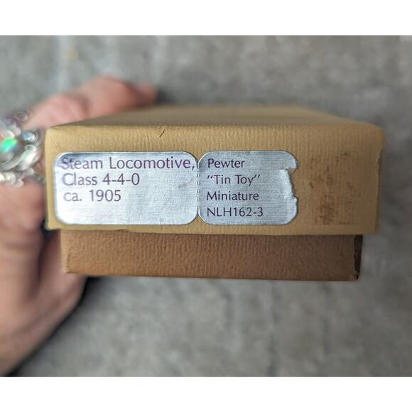 Hallmark Tin Toy STEAM LOCOMOTIVE CLASS 4-4-0 CA 1905 vtg pewter 1981 foamers - Picture 7 of 7